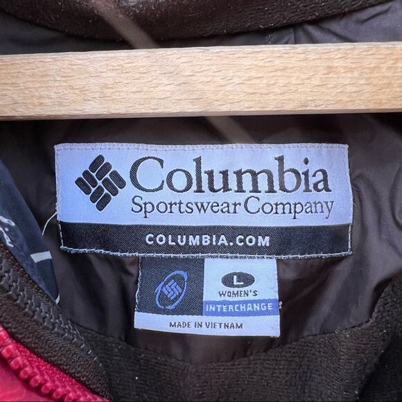 Columbia Interchange 3 in 1 red winter ski coat jacket - Picture 5 of 8